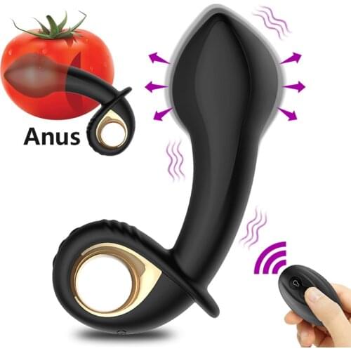 Inflatable Anal Expansion Plug Remote Control Dildo Artificial Prostate Massager Big Butt Dilator Plug Anus Sex Toys for Adults