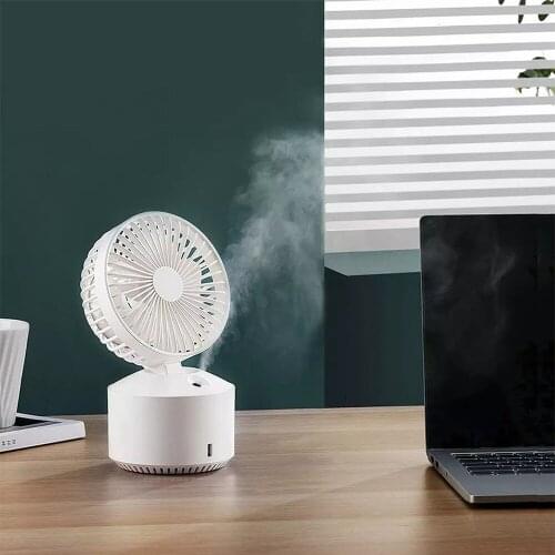 New Youpin fan Wellsmart Spray Fan 3 In 1 Mist Humidifier LED Night Light Five-gear Long Battery Life Speed Low Noise Soft Wind