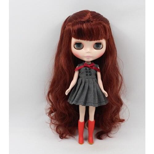 Nude blyth dolls wine red hair suitable for girl KDS IE