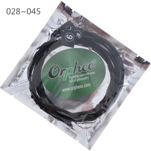 Orphee 6pcs/set 028-045 High Quality Durable Classic Guitar Strings Color Plated Wire with Great Tone & Hard Tension