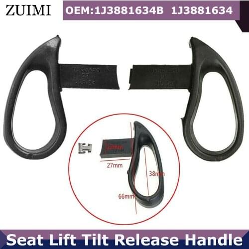 Black Car Seat Lift Tilt Release Handle Left & Right 1J3881634B 1J3881633B For VW MK4 Golf For Audi SEAT Car Accessories