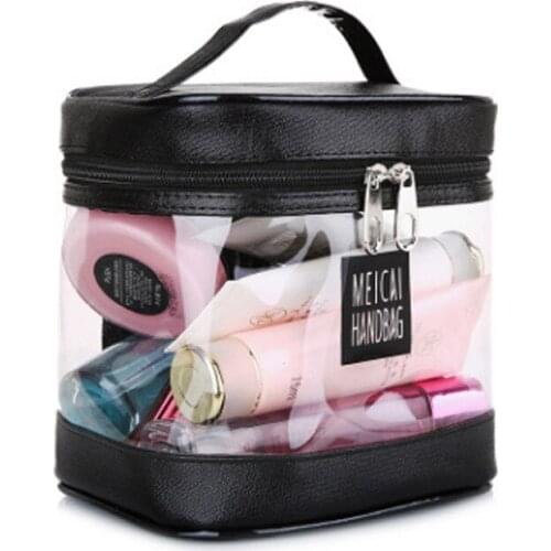 Transparent waterproof cosmetic cosmetic bag storage bag travel large-capacity portable portable pvc toiletry bag
