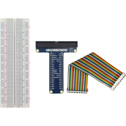Raspberry Pi 40Pin GPIO Extension Board Kits MB-102 Breadboard GPIO Adapter Cable + Jumper Cable for Orange Pi / Arduino UNO