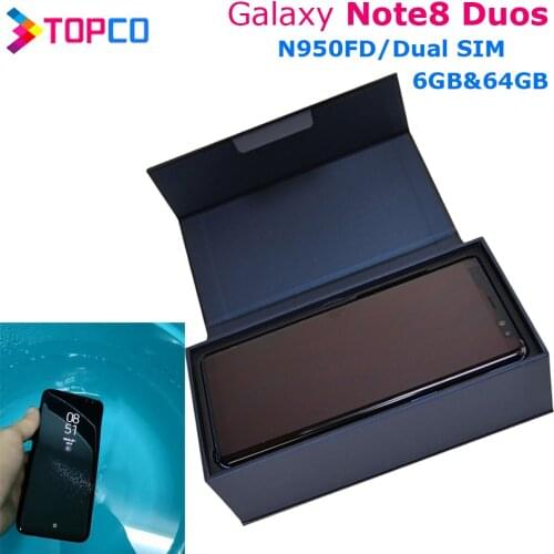 Samsung Galaxy Note8 Duos Note 8 N950FD Unlocked 4G LTE Android Phone Octa Core 6.3" Dual 12MP Back Cameras RAM 6GB ROM 64GB