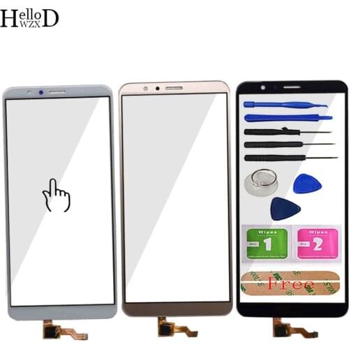 5.93'' Mobile Touch Screen Glass For HuaWei Honor 7X Touch Screen Front Glass Digitizer Panel Lens Sensor Tools Free Adhesive