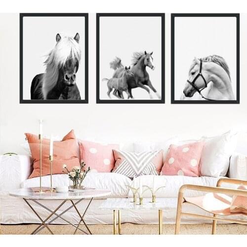 Modern European Oil Painting Horse On Canvas Painting Wall Art Picture Wall Pictures for Home Living Room Modern Wall Painting