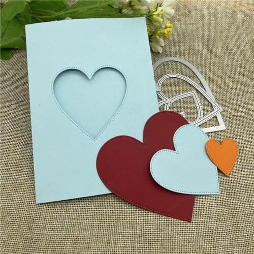 3pcs/Set Love suit Metal Cutting Dies Stencils For DIY Scrapbooking Decorative Embossing Handcraft Die Cutting Template
