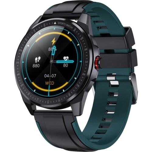 30m Deep IP68 Waterproof 60 Days Standby Time Super Slim Metal Body Smart Watch Heart Rate Blood Pressure Music Smartwatch Men