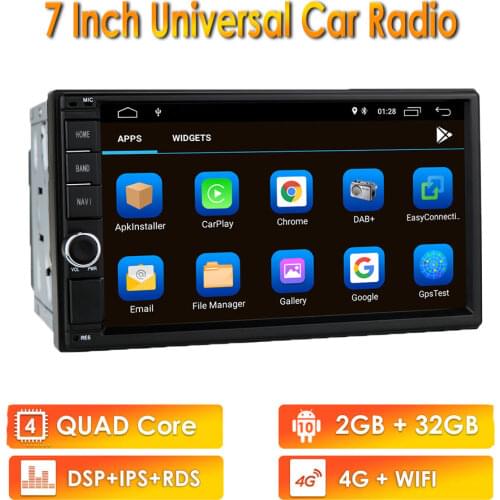 Universal 2 Din Car Multimedia Player Auto Android Radio Stereo 7" Touch Screen Video MP5 WIFI Auto Radio Camera Voice Control