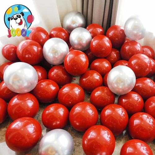 Balloon Custom Pomegranate Red Double-layer Ball Set Wholesale Wedding Room Decoration Package 10 Inch Matte Wedding Balloon