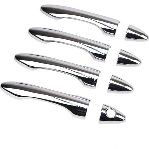 High-quality ABS Chrome Car Outer Door Handle Cover Door Bowl Protection Covers Sticker For Hyundai Tucson IX 35 2010-2014