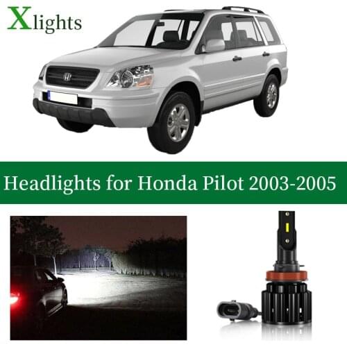 Xlights Light Bulb For Honda Pilot 2003 2004 2005 LED Car Headlight Low High Beam Canbus Headlamp Car Lamp Lightings Accessories