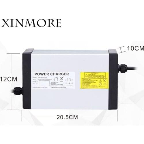XINMORE 54.6V 15A 14 13A Lithium Battery Charger For 48V E-bike Li-Ion Battery Pack AC-DC Power Supply for Electric Tool