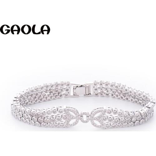GAOLA 2018 Hot Design Zircon Bracelet Fantasy Sexy Luxury Bracelets For Women GLS0686