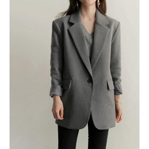 Ladies 2020 New black Blazer Feminino Plus Size 2XL Formal Jacket Womens Gary Blaser Female Suit Office Outwear LX1362