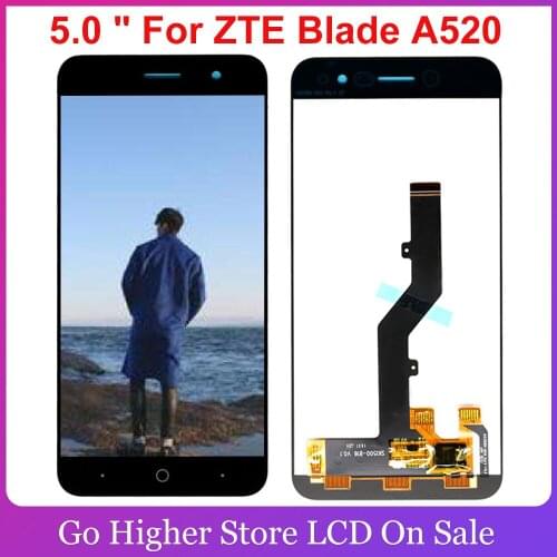 🔥5.0 " For ZTE Blade A520 LCD Display Touch Screen Digitizer Front Glass Replacement Assembly For ZTE Blade A520 Phone Screen