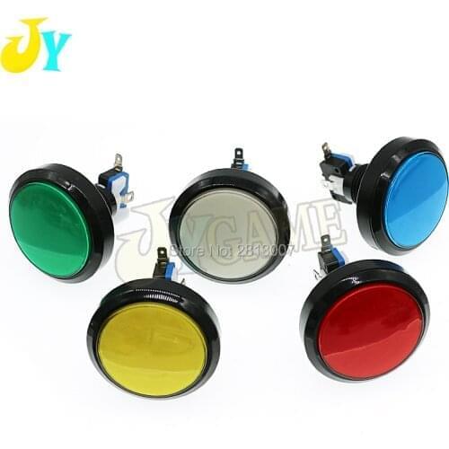 10pcs 5V 12V 60MM LED Light Lamp Push Button Big Round Arcade Button Video Game Player Start Button Arcade Button Switch