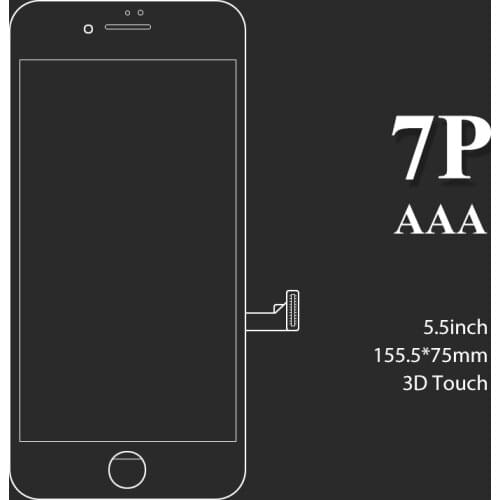 10/Pcs For iPhone 7 plus LCD AAA quality Replacement Digitizer Touch Display Screen Assembly for mobile phone lcd screen
