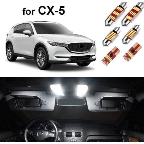 11Pcs Canbus LED Interior Light Kit For Mazda CX-5 CX5 2013- 2016 2017 2018 2019 2020 2021 LED Dome Map License Plate Blub