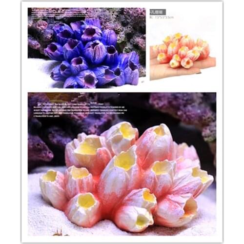 2 Colors Simulation Coral Fish Tank Landscaping Reef Resin Starfish Decoration Aquarium Ornaments