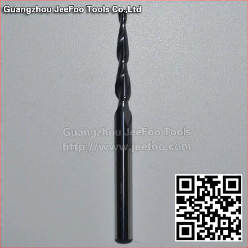 6*30H*R1.5*75L*2F Tungsten carbide taper ball nose end mill / tapered ball drill bits/CNC router Bit