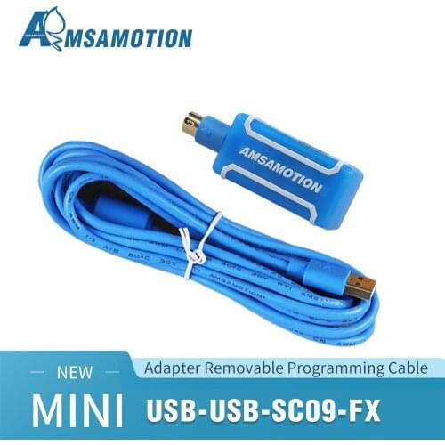 AMSAMOTION 2020 NEW USB-SC09-FX MINI Programming Cable Adapter Removable Gold-plated Interface