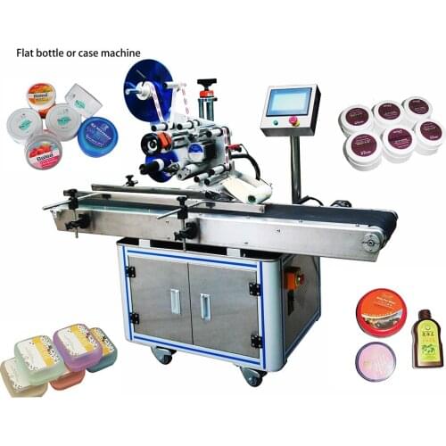Auto Square Flat Bottle Surface Labeling Machine for Round Sticker, Labeling machine for Square BottleBy Sea