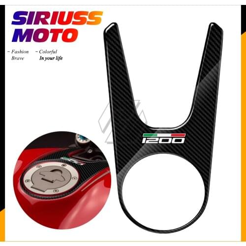 3D Carbon-look Motorcycle Tank Pad Protector Case for Ducati Monster 1200 2015 2016 2017