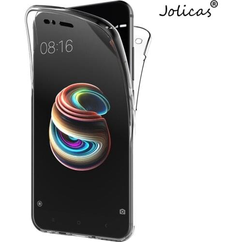 For Xiaomi Mi A1 Case Xiaomi Mi 5X Case 360 Degree Full Cover Soft Clear Case Transparent Silicone Cover for Xiaomi Mi 5X A1
