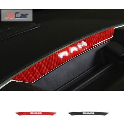 Central Letter Label Decoration Sticker Carbon Fiber Material Personality Cars Stickers For Dodge RAM 2018 Up Car Decoration
