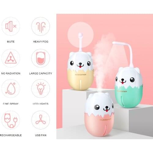 Electric Humidifier Household Air Purifying Mist Maker With Intelligent Touch Screen Light For