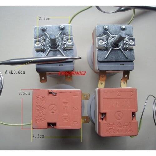 Electric water heater adjustable temperature control switch 110 degree AC250V16A temperature sensor temperature probe