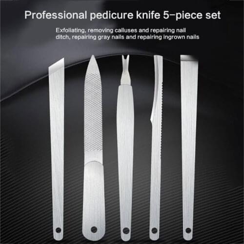 Manicure Pedicure Tools Stainless Steel Toenail Foot Callus File Dead Skin Knife C1FF