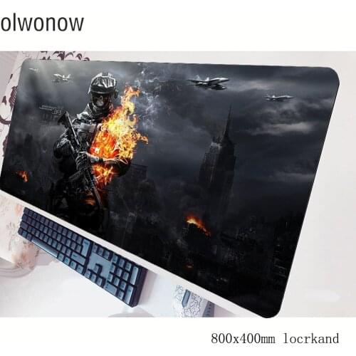 Battlefield mouse pad gamer 80x40cm gaming mousepad New arrival notbook desk mat thick padmouse games pc gamer mats gamepad