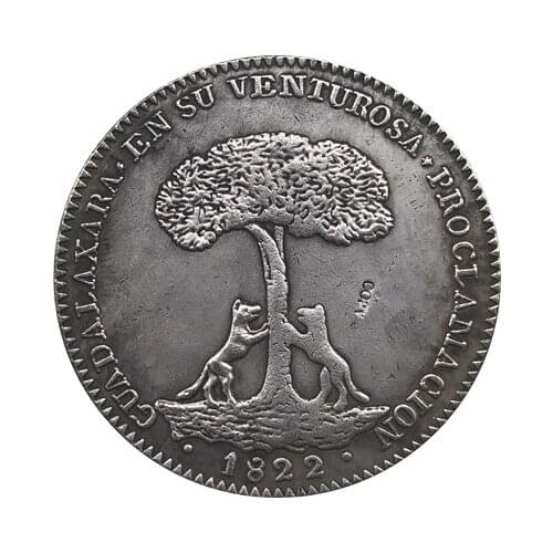 1822 Mexico 8 Reales coins COPY 39mm