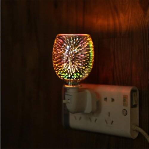 Mosaic Electric Plug In Led Aroma Diffuser Lamp Wax Melt Oil Burner Bedroom Bathroom Home Fragrances Home Decor Uk/us/eu Plug