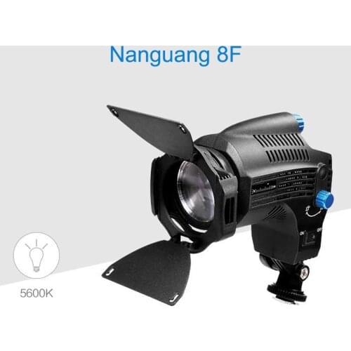 Nanguang Nanlite 8F 8W LED 5600K Video Fill Light Portable Outdoor Shooting Photography Lighting CN-8F Focusable Fresnel Light