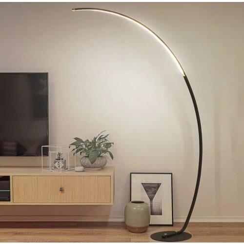 Nordic Standing Salon Led Floor Lamp Living Room Minimalist Home Decor Loft Indoor Lighting Reading Decoration Fixtures Turkish