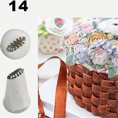 Stainless Steel Basket Weave Tips cake Icing Piping Nozzle Pastry Tips For Sugar Craft Cream Cupcake Decorating Tools