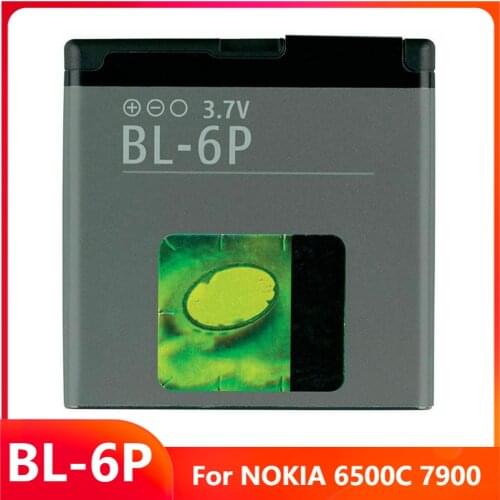 Original Replacement Phone Battery BL-6P For NOKIA 6500C 7900 BL-6P Genuine Rechargable Batteries 830mAh