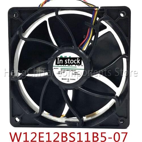 Original new 100% working W12E12BS11B5-57 ForNidec 12038 12V 1.65A pwmCooling Fan 12cm 6000RPM