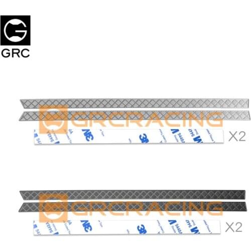 GRC Shell Side Skirt Skid Plates / Metal Decorative Sheets for 1/10 Traxxas TRX4 Defender Body Shell Upgrade parts #GAX0068A