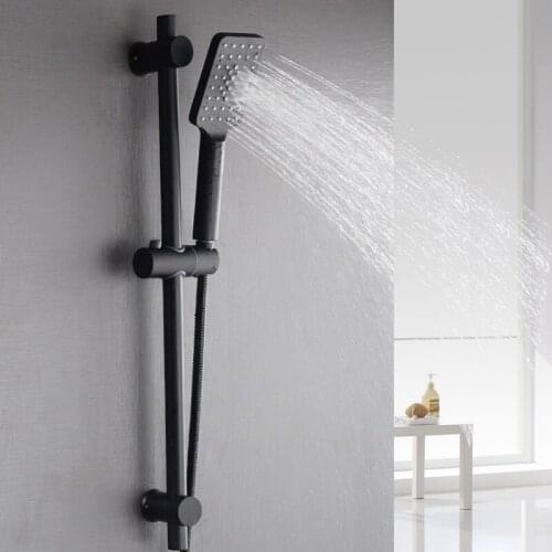 Shower slider shower rod lift tube mounted on wall slider adjustable rail slider lifting rod