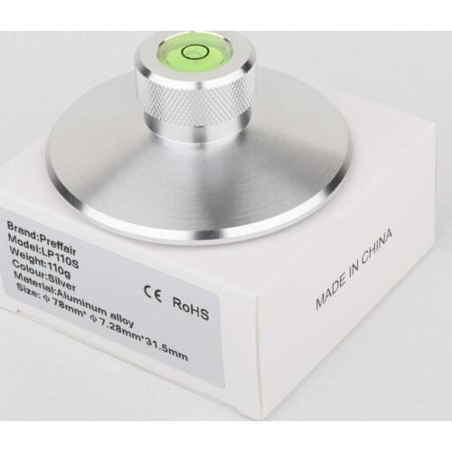Preffair patent LP110 Aluminum Balanced Clamp Professional 110g Record Weight LP Disc Stabilizer Turntable Clamp HiFi