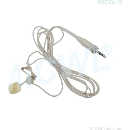 Promotion Micro Lavalier Tie Clip Microphone For Sennheiser G2 G3 G4 Wireless Mic BeltPack Transmitter Beige Color