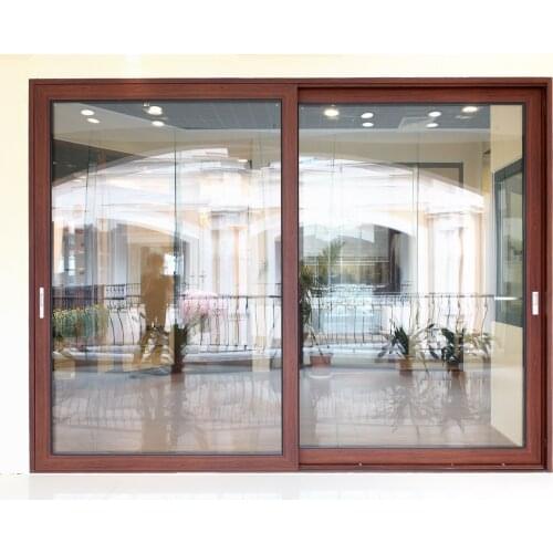 Professional Double Glazing Aluminum Installing Sliding Glass Door