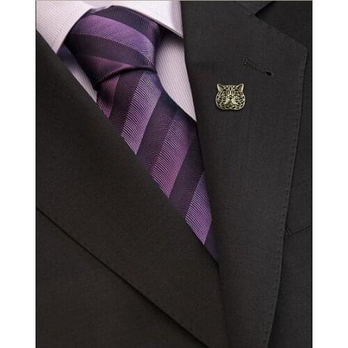 Drop shipping-Exotic Shorthair Cat Brooch Men Brooch For Party Pet Lovers Gift Idea