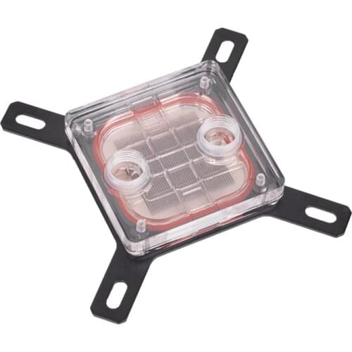 CPU Water Cooling Radiator Block use for INTEL LGA1150 1151 1155 1156 2011 X99 Transparent with RGB Liquid Cooling System