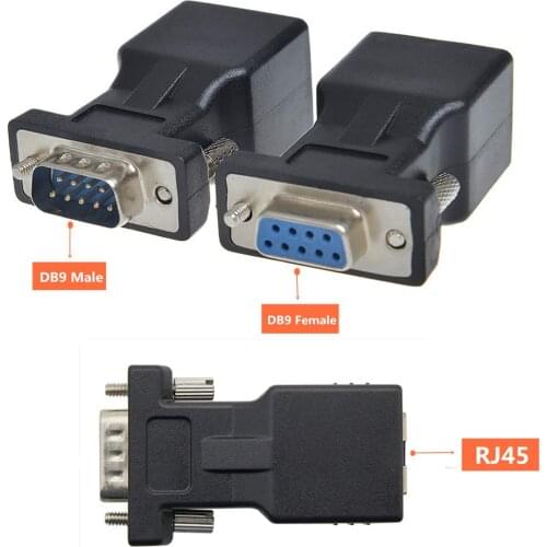 RJ45 to 9-pin 9 female adapter RJ45 to DB9 male DB9 female RJ45 to RS232 network port to serial port DB9