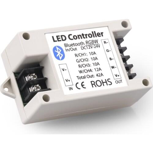 DC12V 24V 42A Bluetooth RGB Led Controller Wireless Control RGB Led Strip By IOS/Android Smartphone